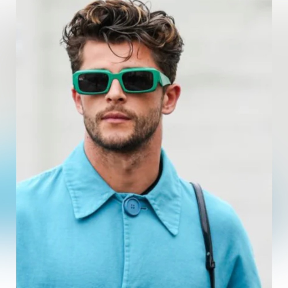 PRADA UNISEX GREEN SUNGLASSES AS SEEN ON CELEBS LIKE MONICA DENISE - Picture 1 of 16